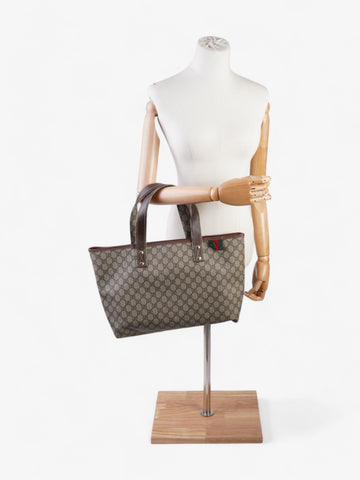 Gucci CS Tote Bag CS Supreme / Brown Coated Canvas