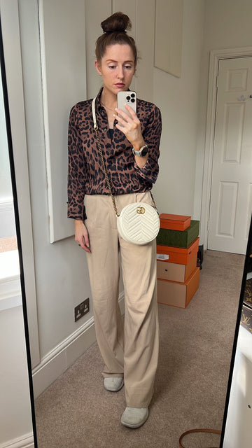 Gucci VS Round White Marmont Small Shoulder Bag