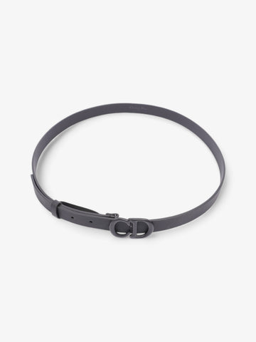 Christian Dior CD Belt Black Leather 90cm