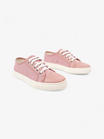 Gucci CS Low-top Sneakers Pink / White Canvas EU 36.5 UK 3.5