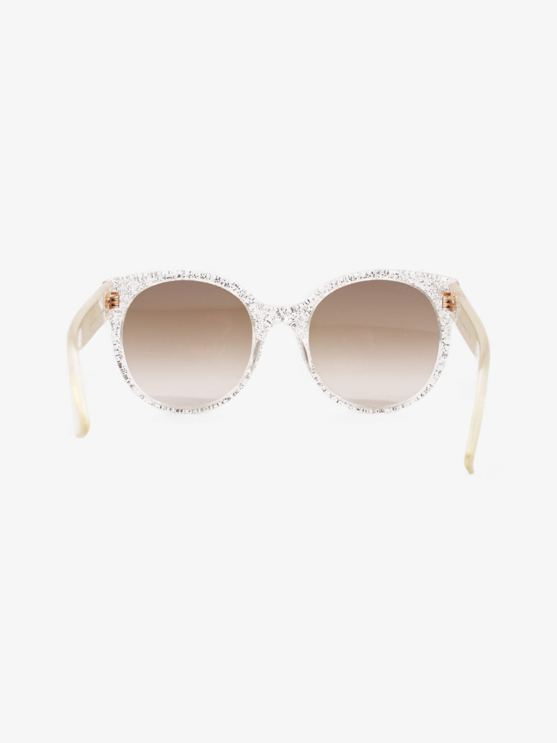 Gucci Sunglasses CS0035S Silver Glitter Acetate 140mm
