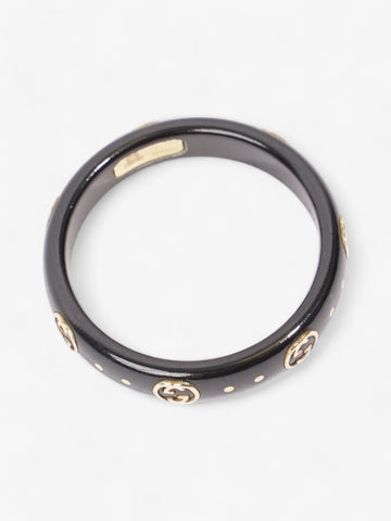 Gucci CS Icon Ring Black / Yellow Gold Base Metal 15 (Circumference - 55mm)