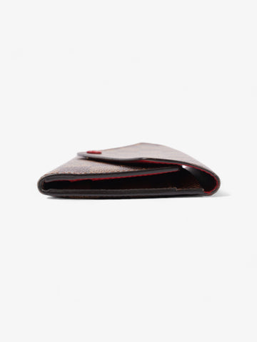 Louis Vuitton Josephine Damier Ebene / Red Coated Canvas