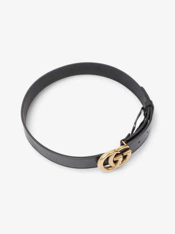 Gucci CS Marmont Thin Belt Black Leather 70cm 28"