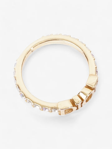 Christian Dior Dio(r)evolution Ring Gold / White Base Metal Large (Circumference - 55mm)