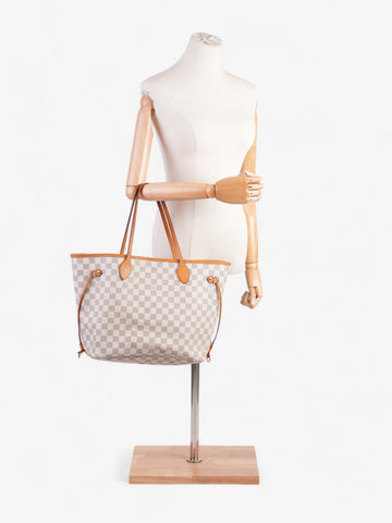 Louis Vuitton Neverfull Damier Azur Coated Canvas MM