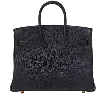 HERMES - BIRKIN 25 BLACK TOGO GOLD HARDWARE