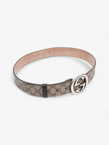 Gucci Blondie Belt Beige / Ebony Canvas 85cm / 34"
