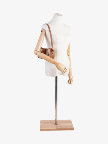 Burberry Sling Bag Vintage Check Polyurethane