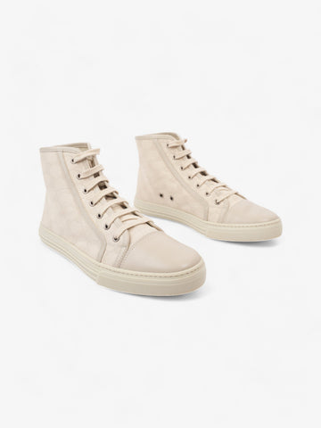 Gucci CS Monogram High-Top Sneakers Beige  Canvas EU 40 UK 7