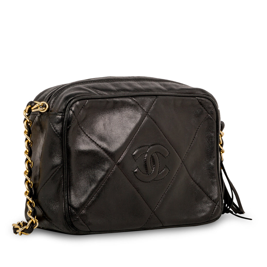 Chanel Vintage Lambskin Tassel Bag