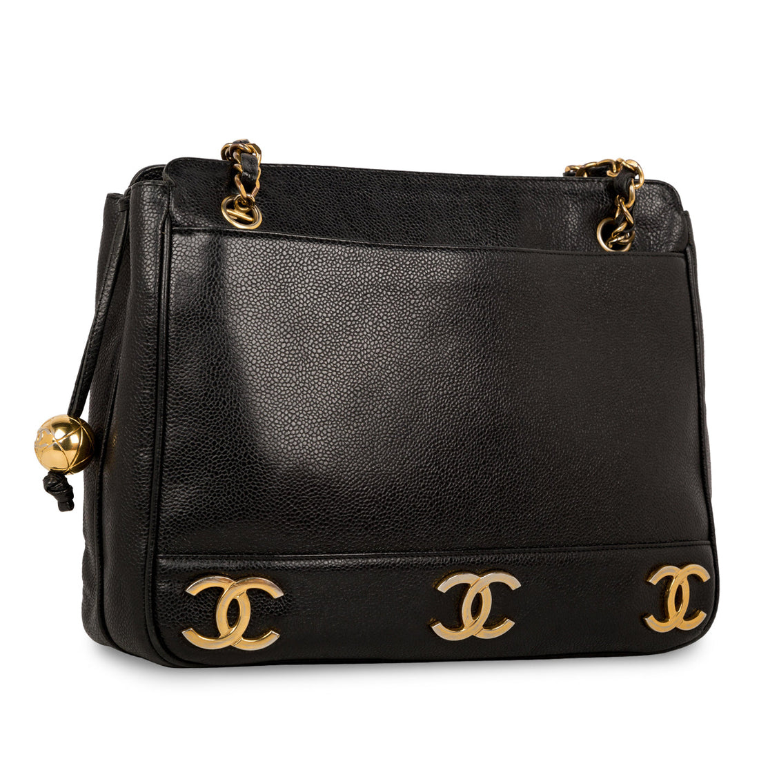 Chanel Triple Coco Caviar Shoulder Bag