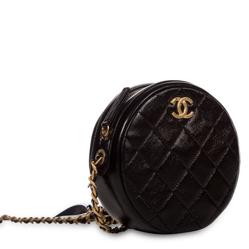 Chanel Glazed Lambskin Circular Crossbody