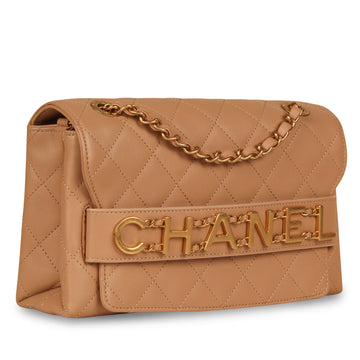 Medium Enchained Logo Flap Bag
