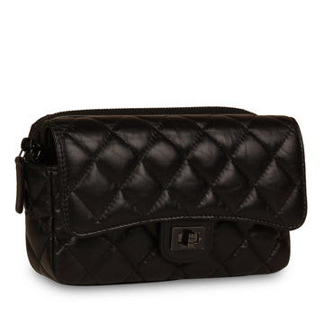 O-Case Re-Issue Crossbody - Black calfskin