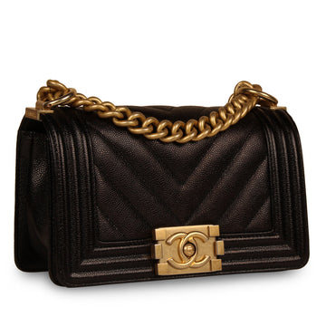 Chanel Boy Bag - Small Black Caviar