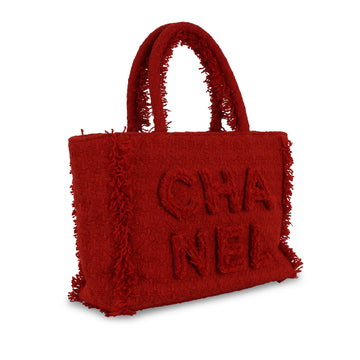 Chanel Shopper Tote - Red Tweed