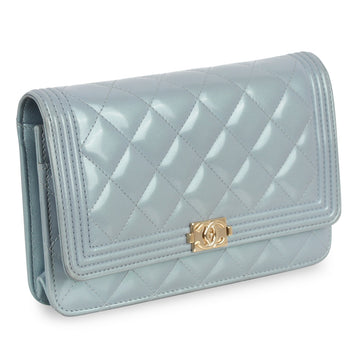 Chanel Boy WOC - Blue Patent