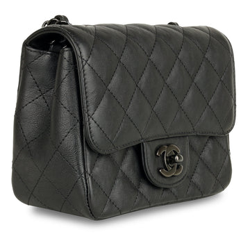 Chanel Mini Square Classic Flap - Black Calfskin