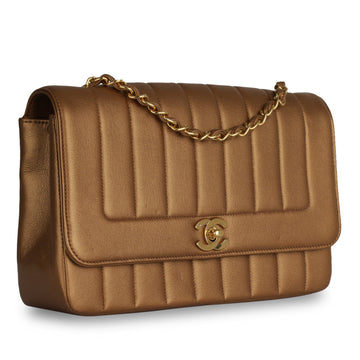 Chanel Vertical Flap Bag - Bronze