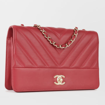 Chanel Chevron Full Flap Bag