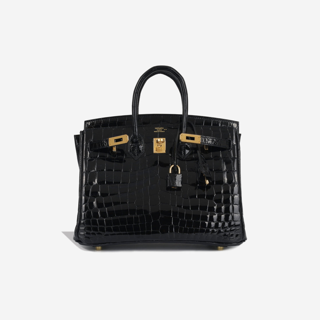 Birkin 25 - Noir Shiny Croc