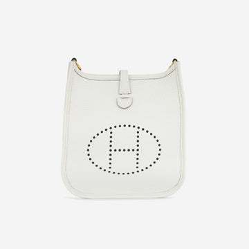 Hermès Hermès - Evelyne TPM - New White Clemence - GHW - Brand New