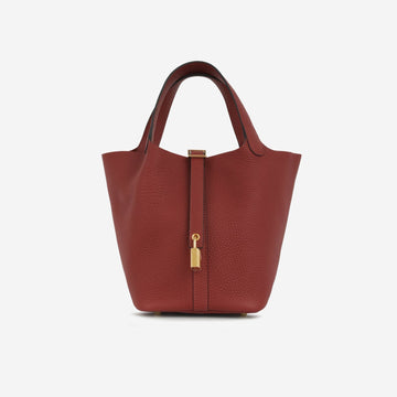 Hermès Picotin 18 - Rouge H Clemence