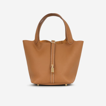 Hermès - Picotin 22 - Gold Clemence GHW - Brand New - 2024