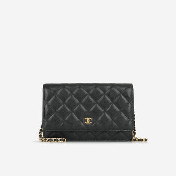 Chanel - Classic Wallet On Chain - Black Caviar GHW -  - 2019