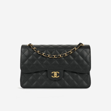 Chanel - Jumbo Classic Flap - Black Caviar GHW - 2017 -