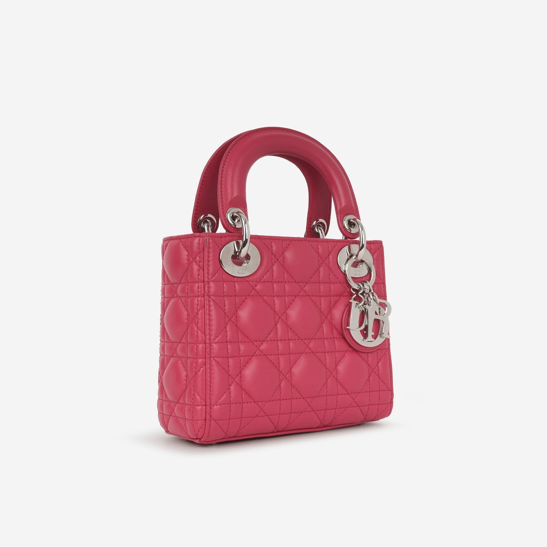 Dior Mini Lady Dior Raspberry Lambskin CSHW