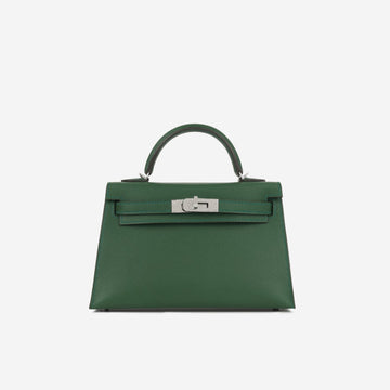 Hermès Mini Kelly Vert Moyen Epsom PHW (NWT)
