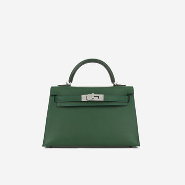 Hermès Mini Kelly - Vert Moyen Madame