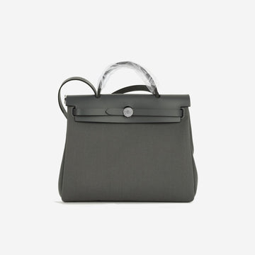 Hermes - Herbag 31 - Ardoise Canvas / Hunter PHW - Brand New - 2025