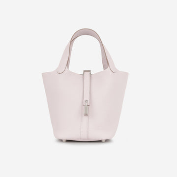 Hermès Hermès - Picotin 18 - Mauve Pale Clemence PHW - 2024 - Brand New