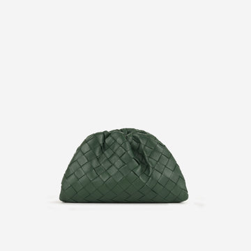 Bottega Veneta - Mini Pouch - Forest Green Intrecciato GHW -