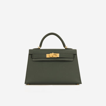Hermès - Mini Kelly - Vert Mangrove Epsom GHW - Brand New - 2024
