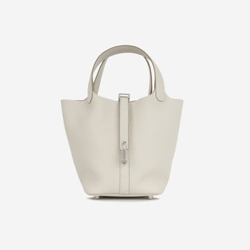 Hermès Picotin 18 - Craie Clemence PHW - Brand New - 2025