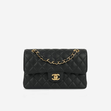 Chanel Small Classic Flap Black Caviar GHW 2020