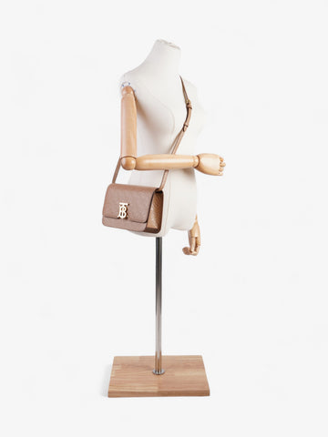 Burberry TB Bag Light Camel Calfskin Leather Small