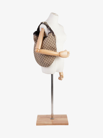 Gucci CS Hobo Beige And Ebony CS Supreme / Brown Canvas
