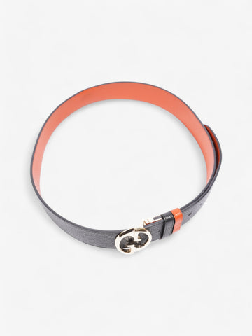 Gucci CS Marmont Reversible Belt Black / Gold / Orange Leather 95cm / 38"