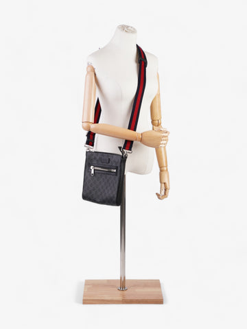 Gucci CS Messenger Black Coated Canvas