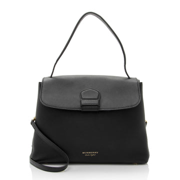 Burberry Calfskin House Check Camberley Medium Satchel (SHF-gaZERz)