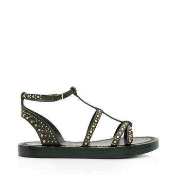 Burberry Calfskin Studded Hansel Sandals - Size 6 / 36 (SHF-HS09xw)