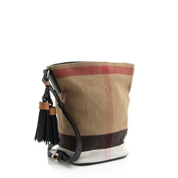 Burberry Canvas Check Ashby Mini Hobo