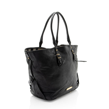 Burberry Lambskin Salisbury Bridle Medium Tote