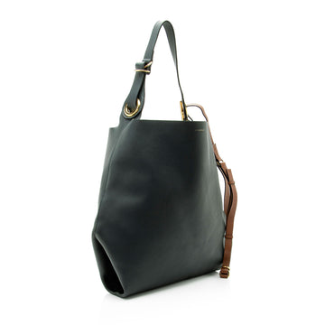 Burberry Leather Grommet Hobo
