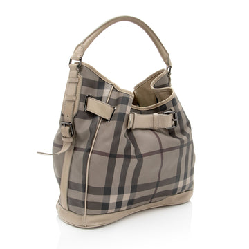 Burberry Smoke Check Walden Medium Hobo